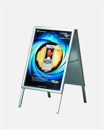 Bảng Hiệu Đứng Nhôm Bạc 50x70