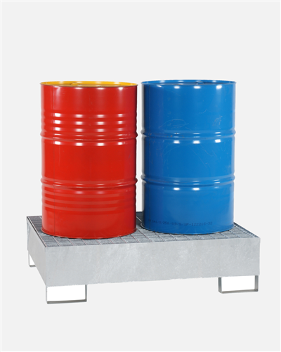 2 Drums Standing Open Galvanized