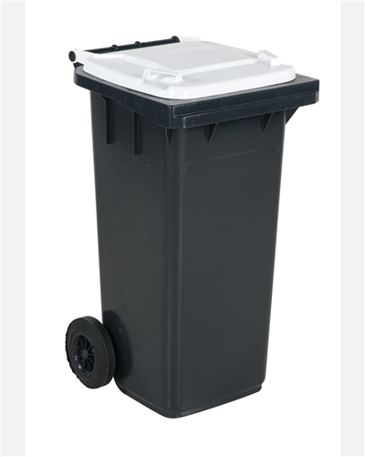 Refuse Bin 120 Litre White Lid