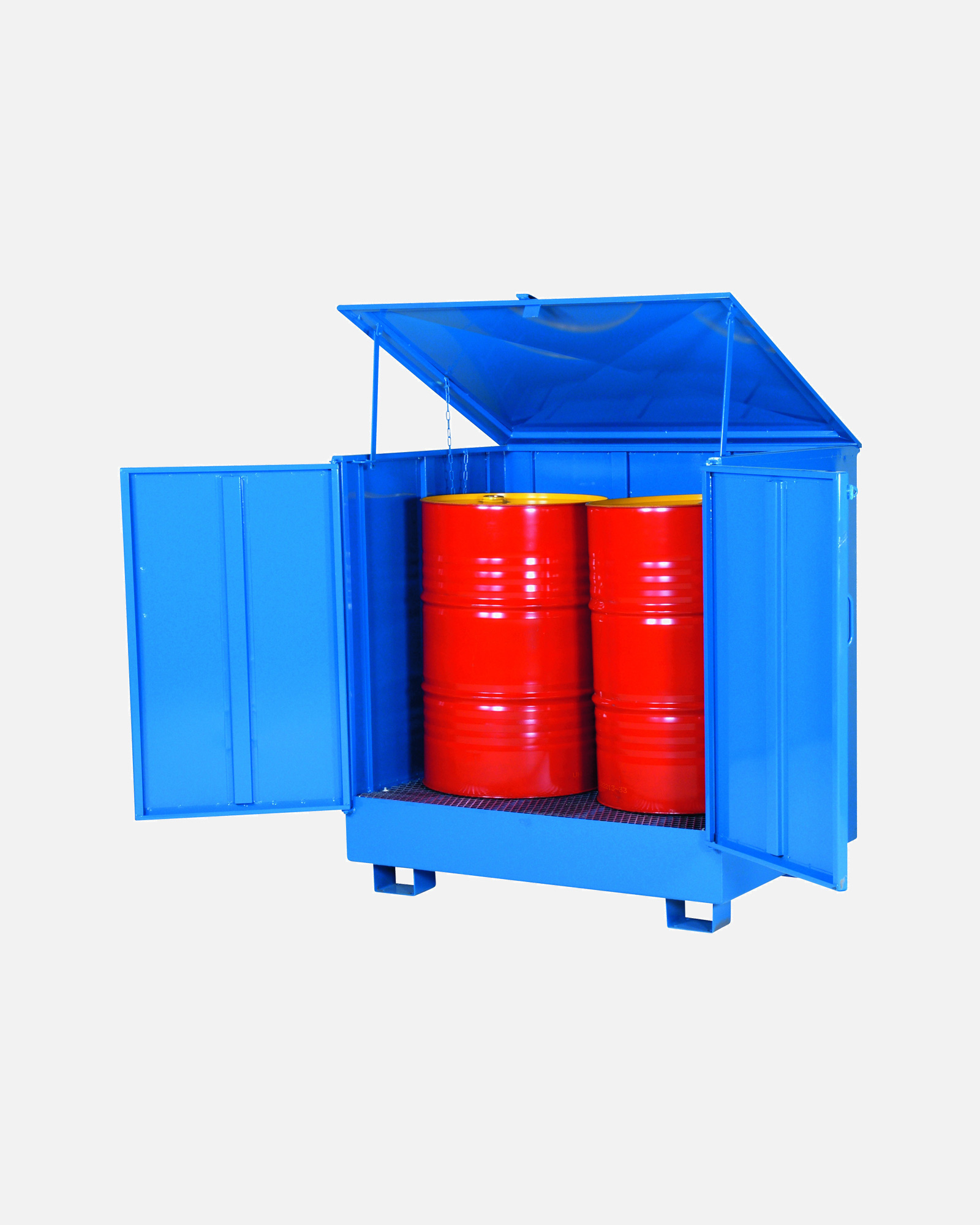 2 Drums Standing Enclosed