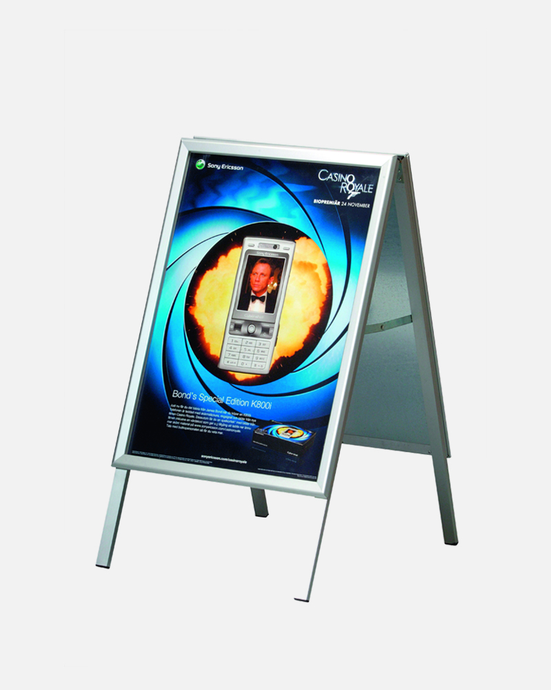 Bảng Hiệu Đứng Alu Bạc 70x100