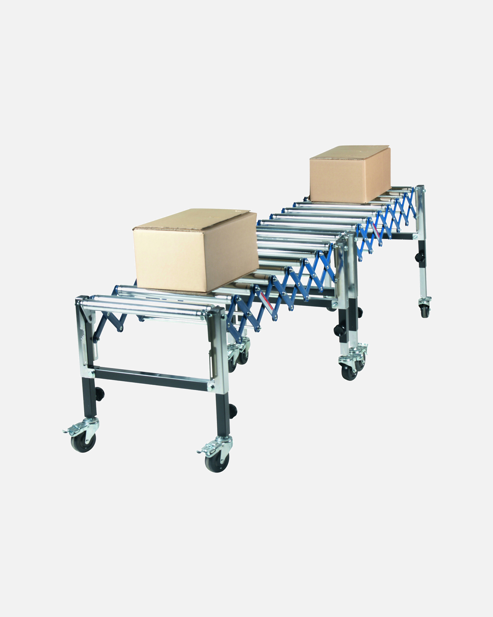 Flexible Roller Conveyor Chrome Plated Rollers