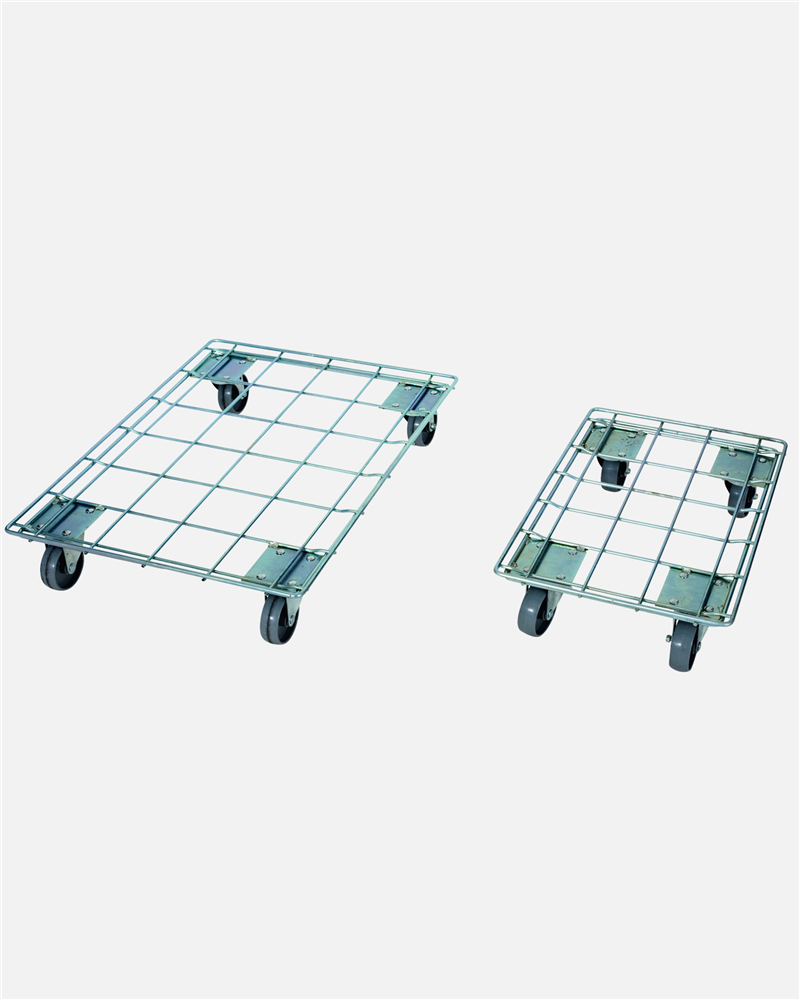 ZD400B Galvanised Crate Trolley 800x600