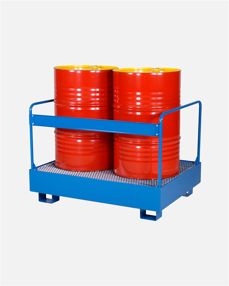2 Drums Standing With Safety Railing