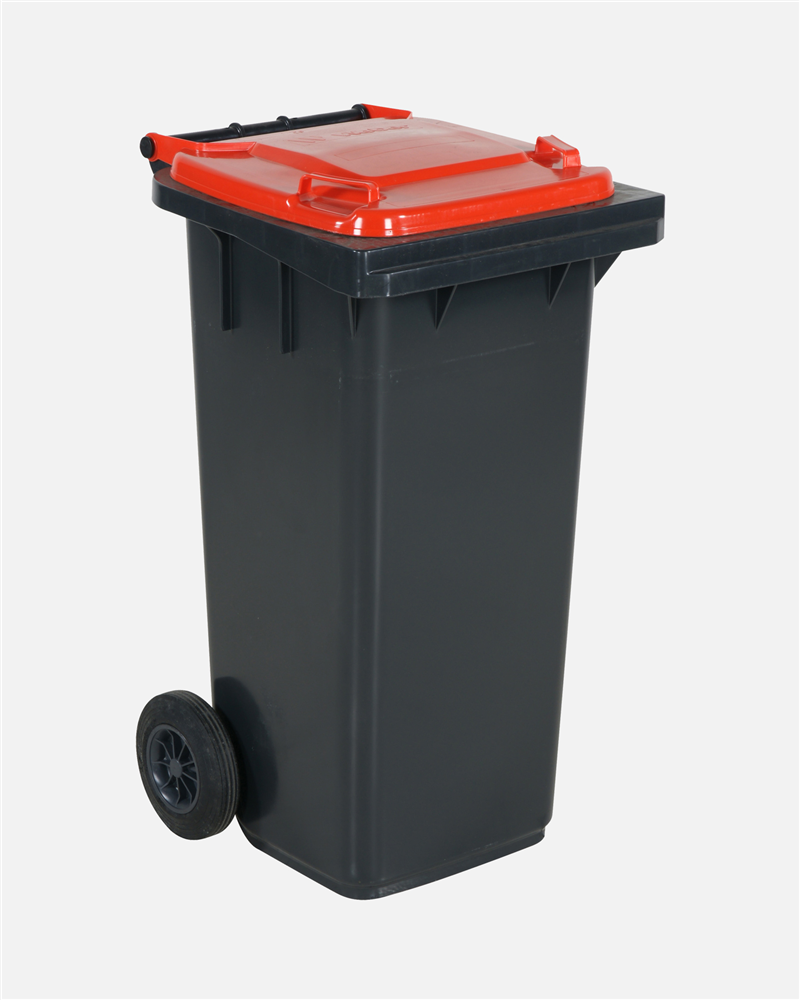 Refuse Bin 120 Littre Red Lid