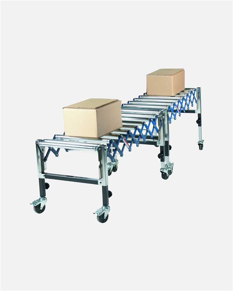 Flexible Roller Conveyor Chrome Plated Rollers