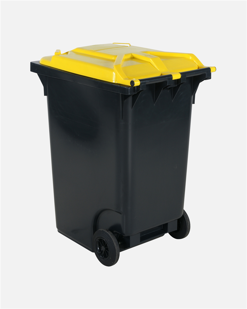 Refuse Bin 360 Litre Yellow Lid
